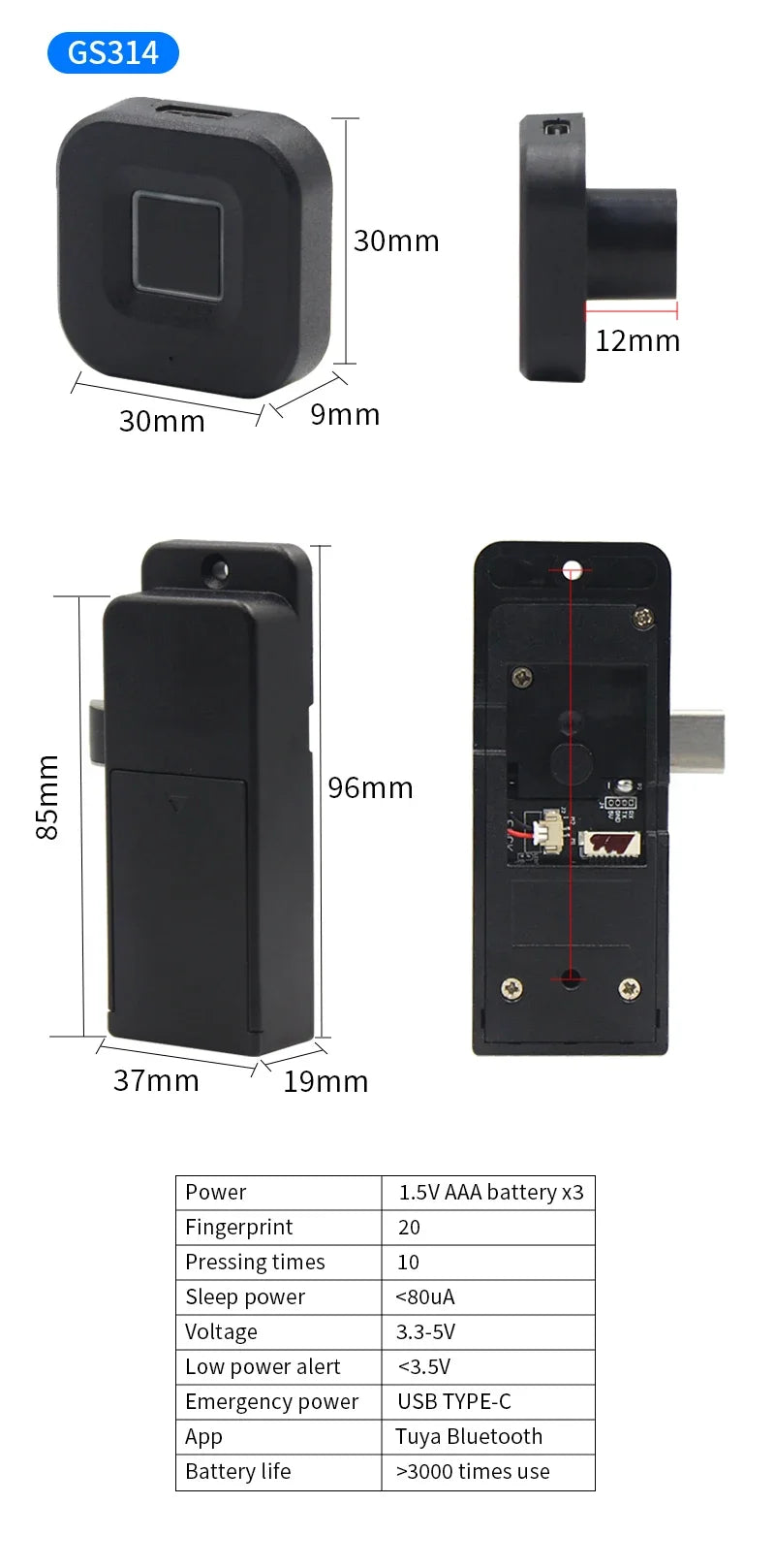 Smart Finger Print Draw Lock