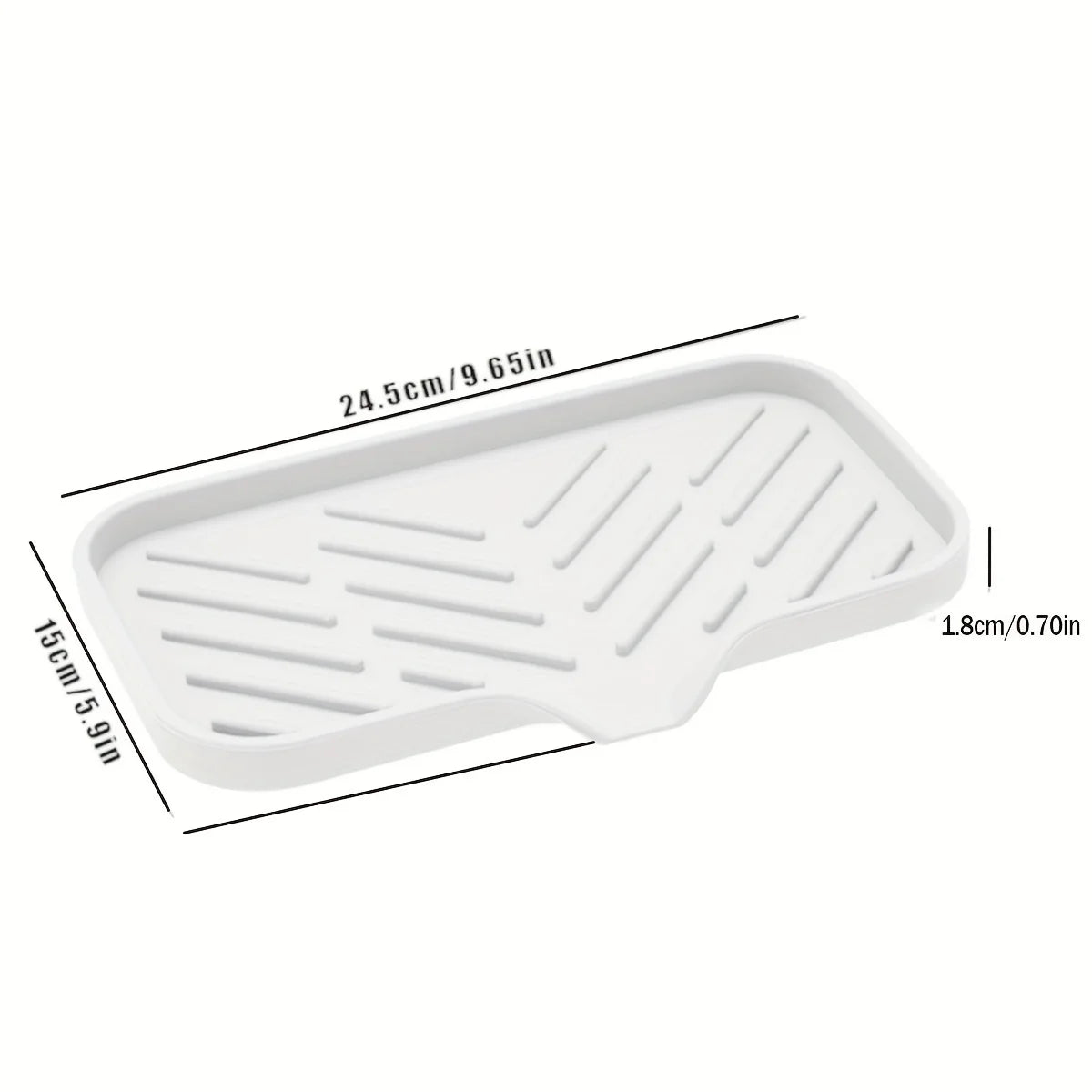 Silicone Sink-Side Tray