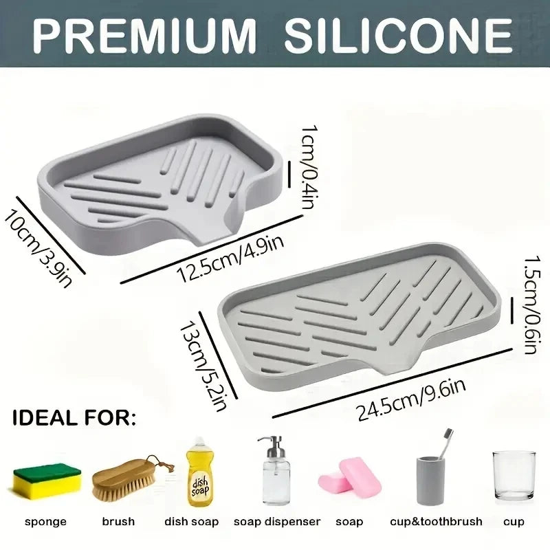 Silicone Sink-Side Tray