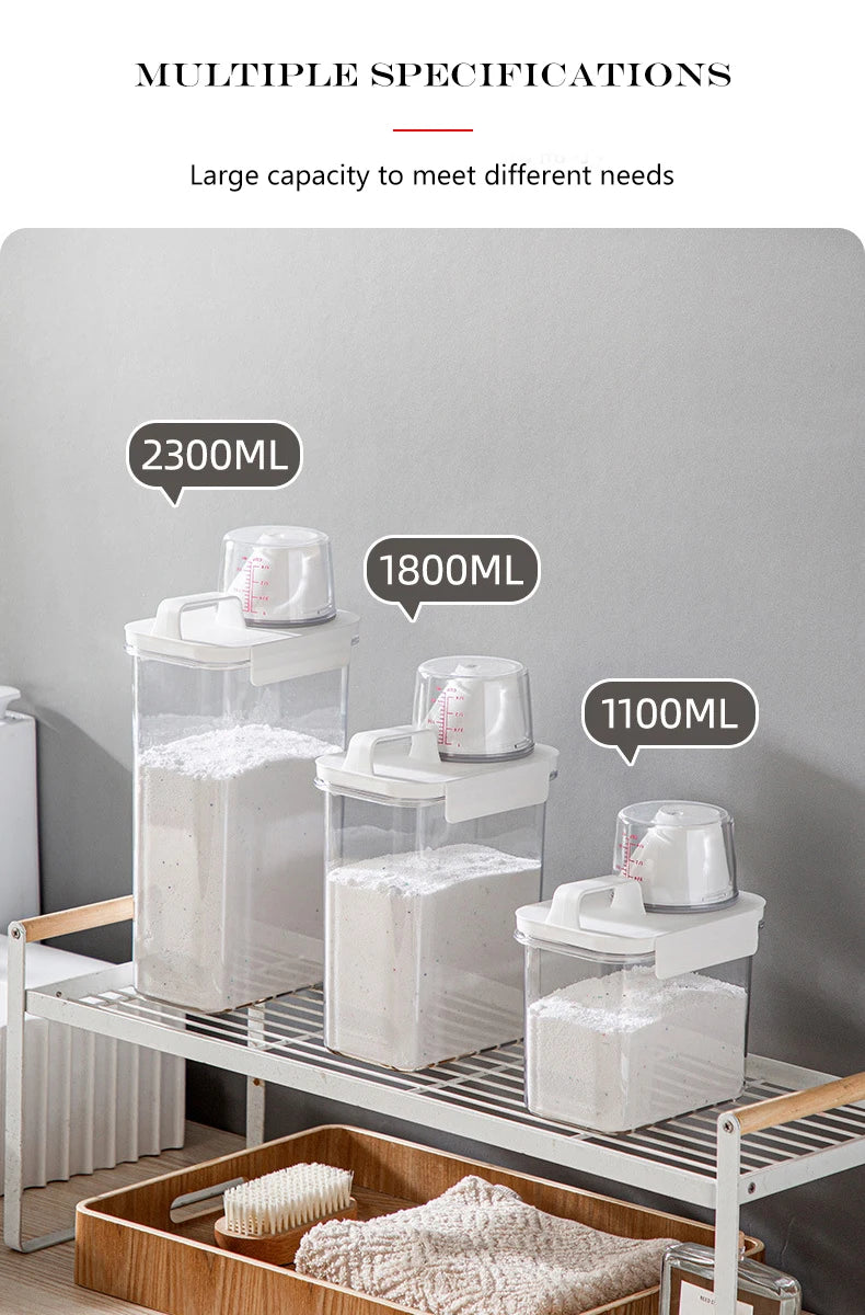 Laundry Powder Organizer Container