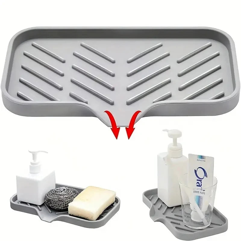 Silicone Sink-Side Tray