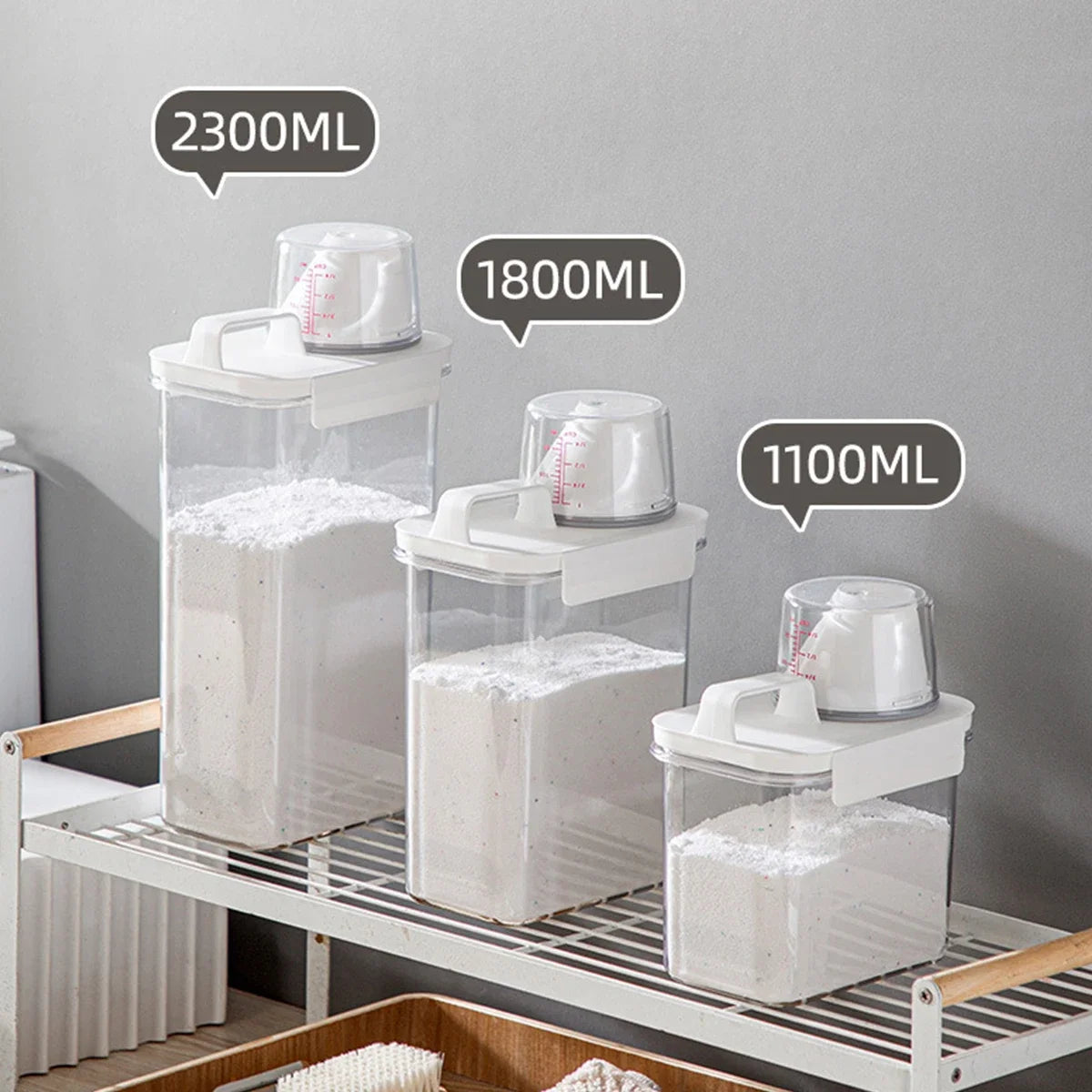 Laundry Powder Organizer Container