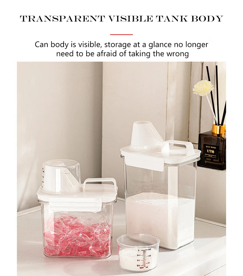 Laundry Powder Organizer Container