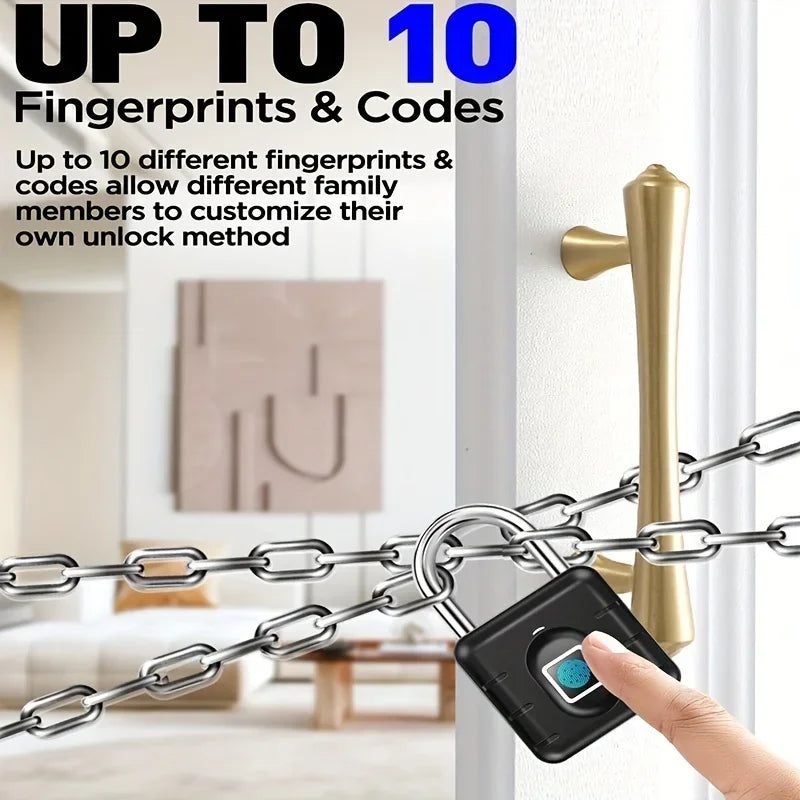 Smart Fingerprint Waterproof Padlock